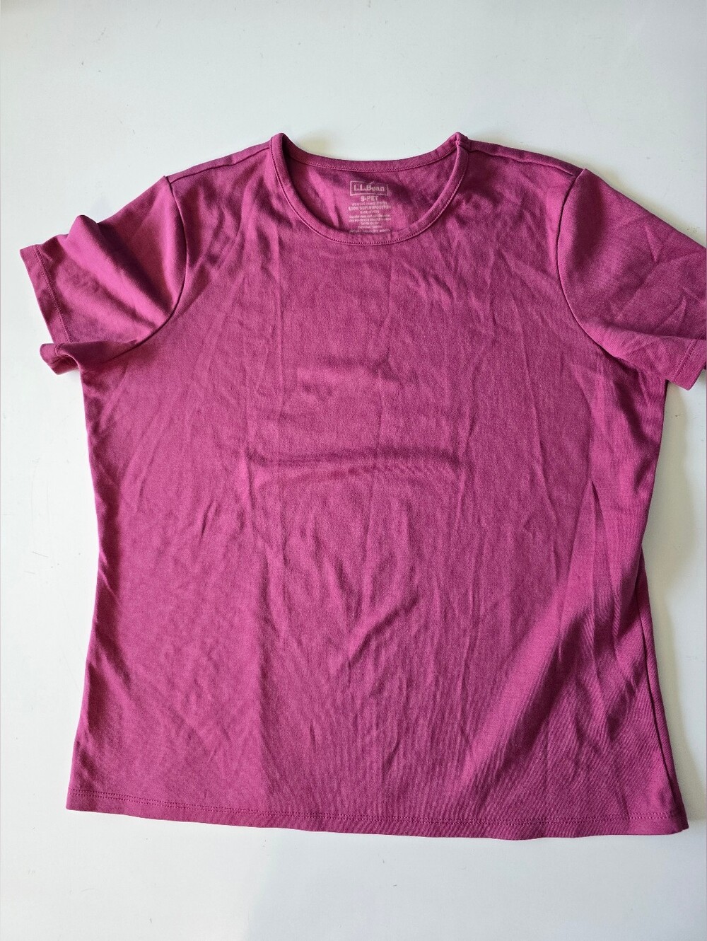 L.L. Bean Pima Cotton Tee Short-Sleeve Crewneck S PET Purple NWOT